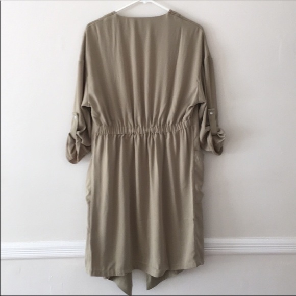 Philosophy | Sage Green Open Front Trench Jacket - Picture 3 of 6